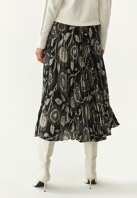 LONG PLEATED SKIRT MERIDIANA 2 MULTICOLOR 2