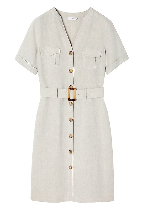 SAFARI STYLE LINEN SHMISSERIE - SOFORI BEIGE 2