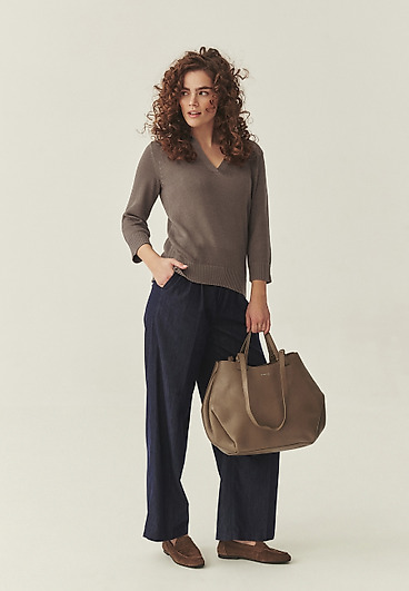 SWETER Z DOMIESZKĄ LNU - IVA SWETER Z DOMIESZKĄ LNU - IVA