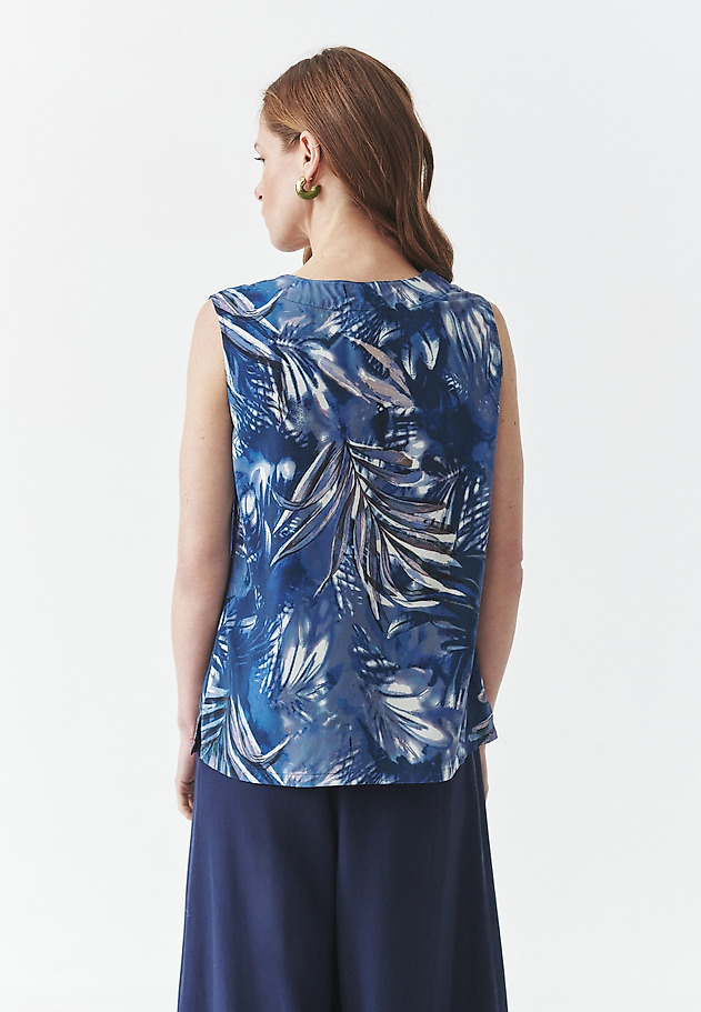 PATTERNED VISCOSE BLOUSE - LEA PATTERNED VISCOSE BLOUSE - LEA MULTIKOLOR 4