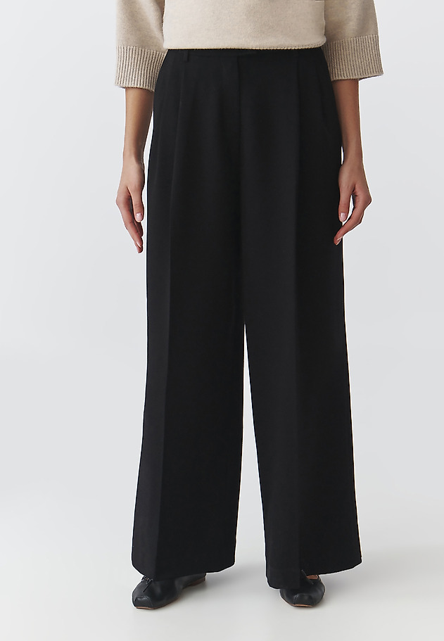 LADIES' WOVEN TROUSERS WITH EDGE — NOVO LADIES' WOVEN TROUSERS WITH EDGE — NOVO CZARNY 7