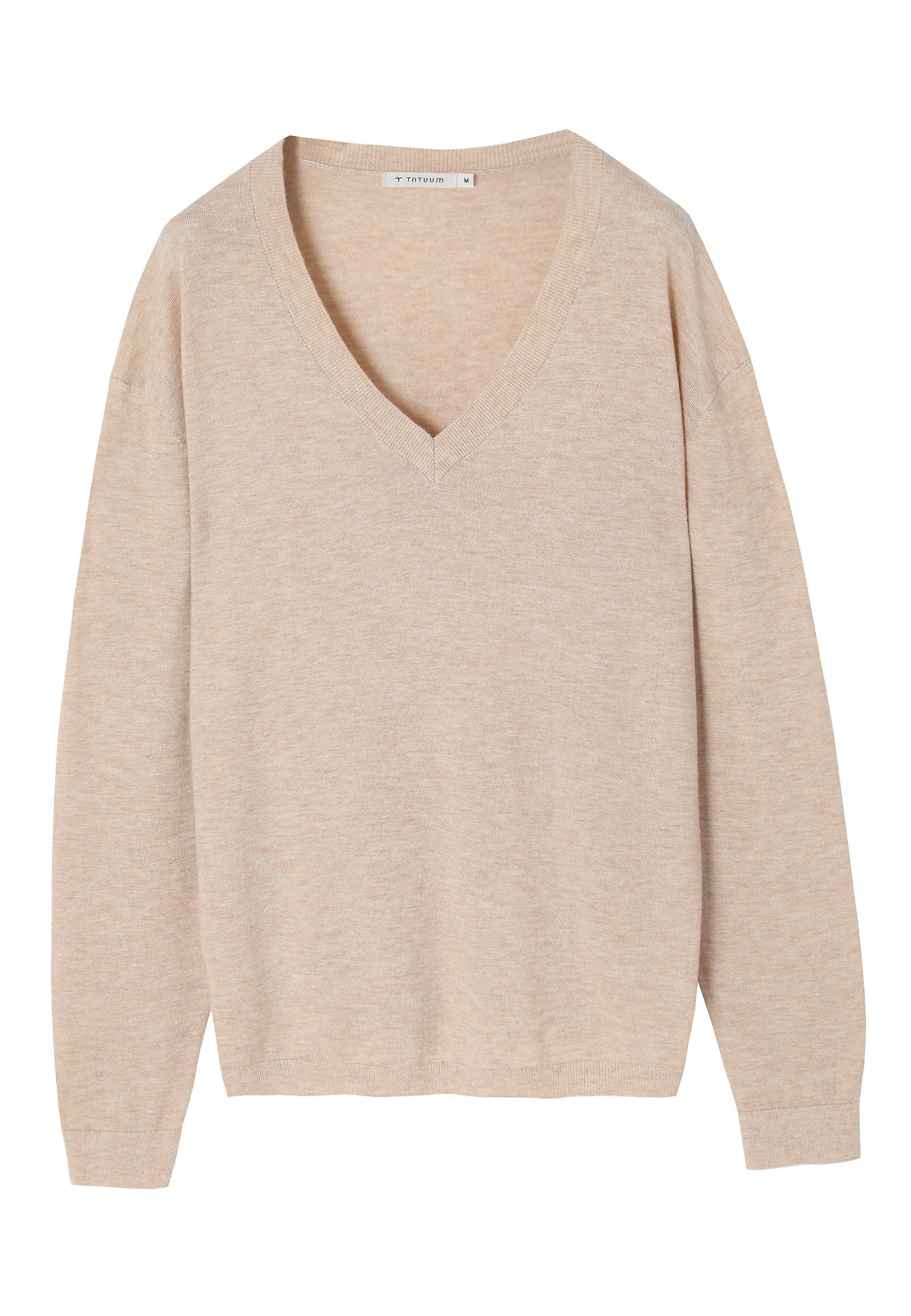 FITTED JUMPER WITH WOOL -TESS FITTED JUMPER WITH WOOL -TESS BEIGE 113292