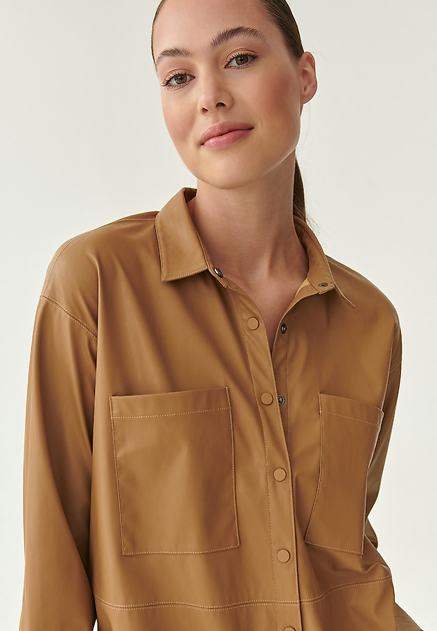 KOSZULA DAMSKA MIGUELA KOSZULA DAMSKA MIGUELA BEŻOWY 4