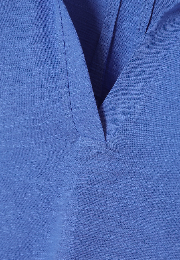 PLETENA BLUZA S POLO REZOM - AMBRA PLETENA BLUZA S POLO REZOM - AMBRA MODRA 6