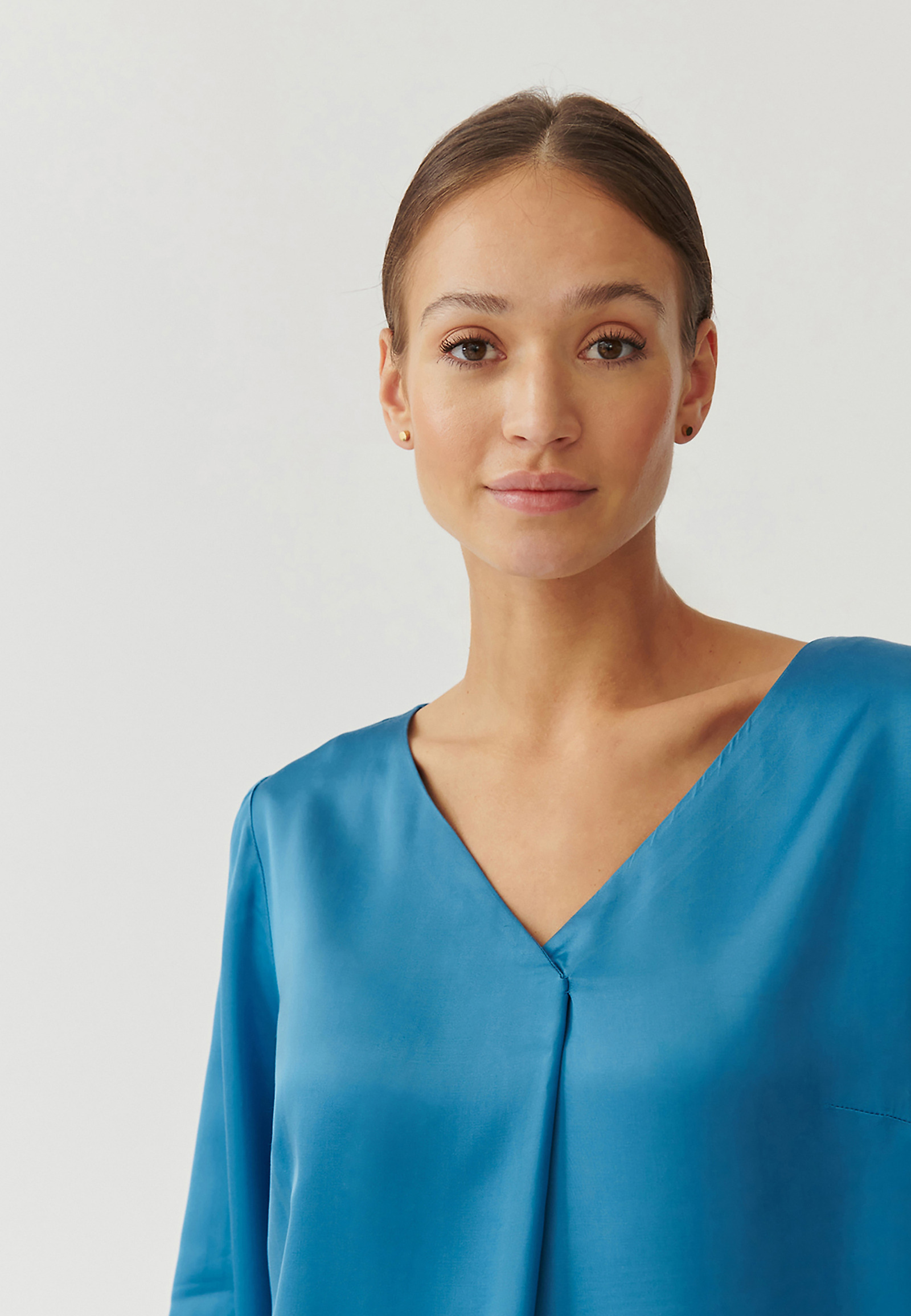 ŽENSKA BLUZA Z DOLGIMI ROKAVI - SANDRIKA ŽENSKA BLUZA Z DOLGIMI ROKAVI - SANDRIKA MODRA 95400