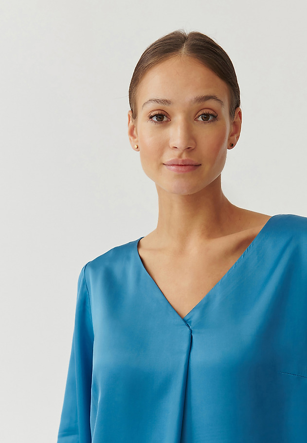 ŽENSKA BLUZA Z DOLGIMI ROKAVI - SANDRIKA ŽENSKA BLUZA Z DOLGIMI ROKAVI - SANDRIKA MODRA 4