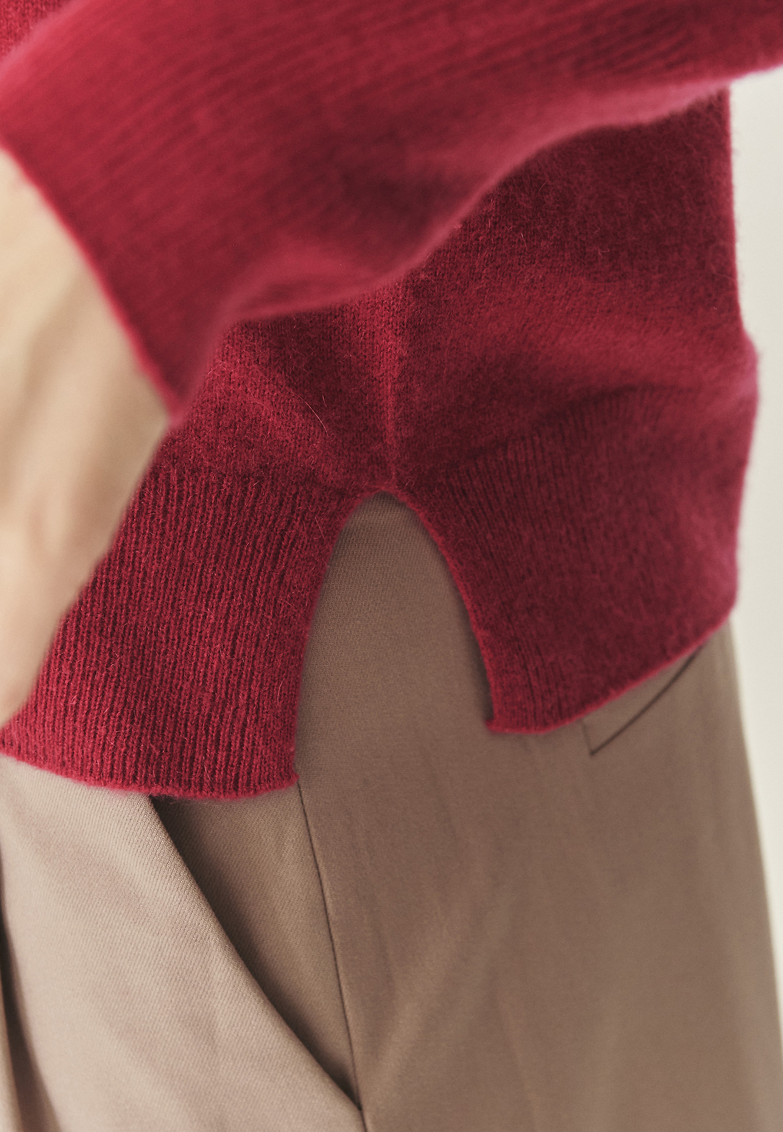 CASHMERE JUMPER - ANISTON CASHMERE JUMPER - ANISTON RED 117471