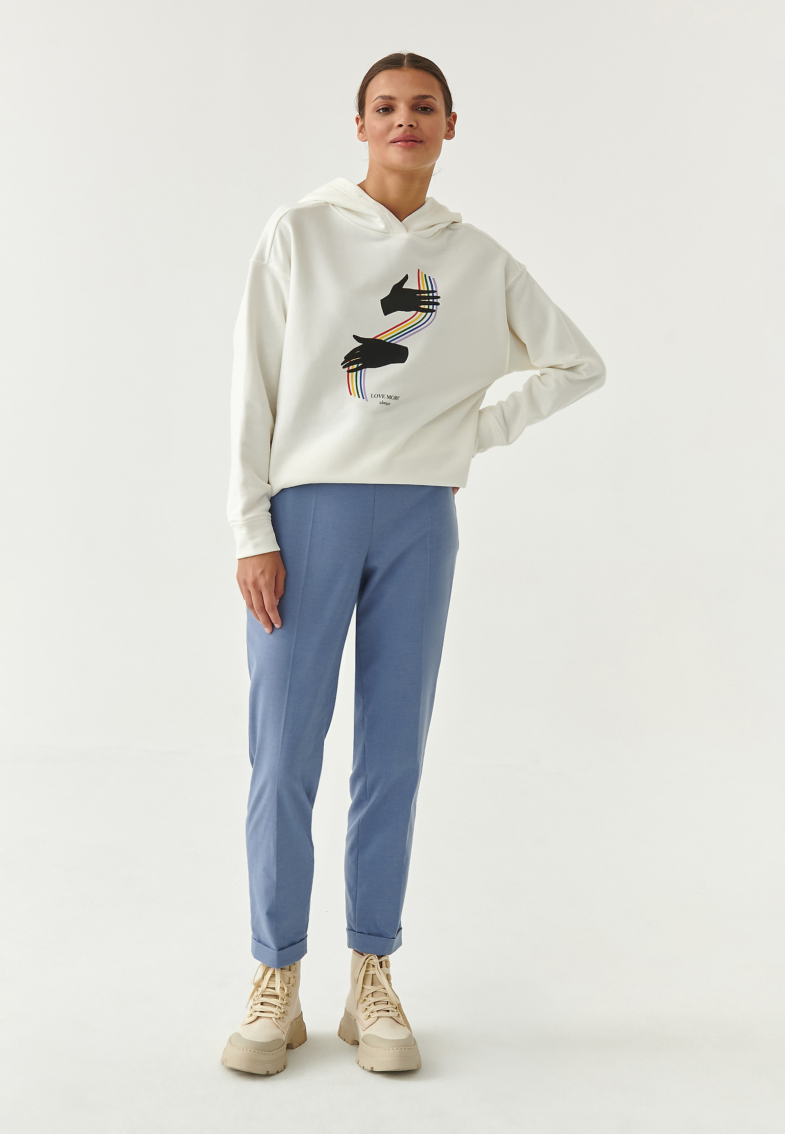 BLUZA DZIANINOWA LOVE MORE ALWAYS ORTOKO 1 BLUZA DZIANINOWA LOVE MORE ALWAYS ORTOKO 1 ECRU 78253