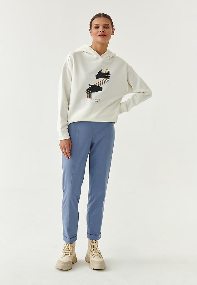 BLUZA DZIANINOWA LOVE MORE ALWAYS ORTOKO 1 BLUZA DZIANINOWA LOVE MORE ALWAYS ORTOKO 1 ECRU 4