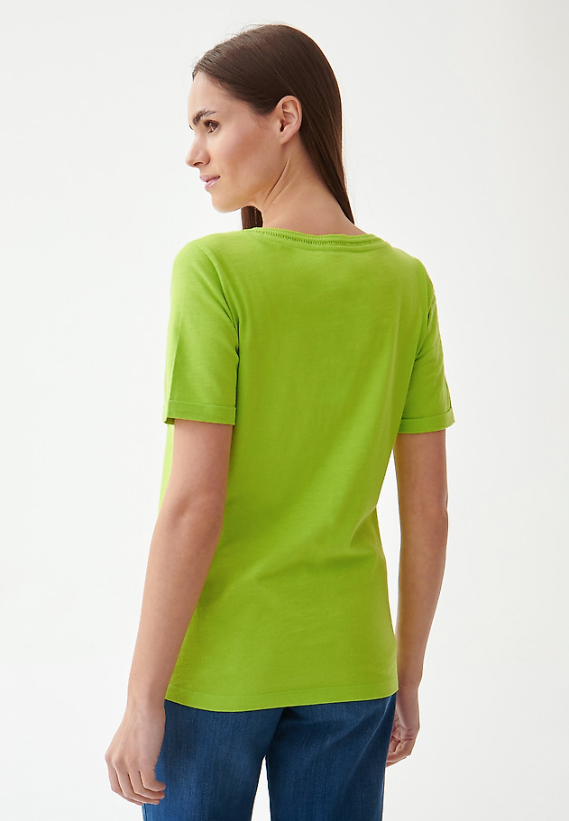T-SHIRT DAMSKI Z KIESZONKĄ MIMI T-SHIRT DAMSKI Z KIESZONKĄ MIMI ZIELONY 4