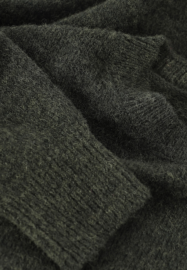 SWETER Z WEŁNĄ I ALPAKĄ - NELL SWETER Z WEŁNĄ I ALPAKĄ - NELL ZIELONY 8