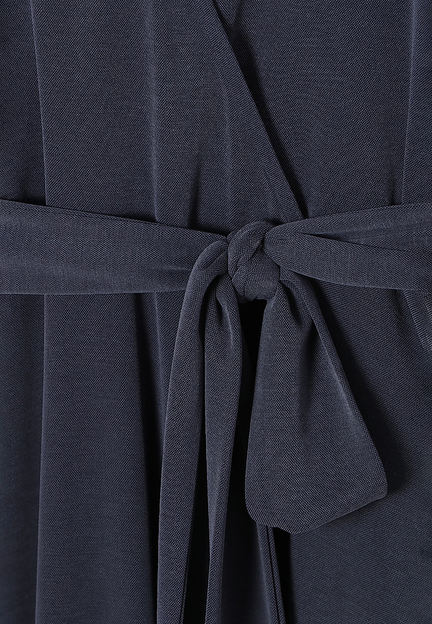 KNITTED WRAP DRESS APARTI KNITTED WRAP DRESS APARTI NAVY BLUE 7