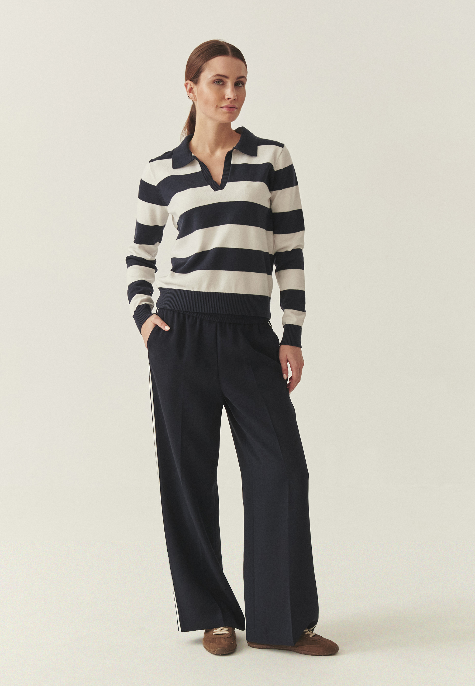 JUMPER WITH LENZING™ ECOVERO™ VISCOSE - POLA NAVY BLUE 2