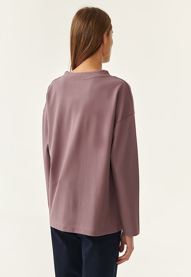 LOW-CUT LADIES' SWEATSHIRT KONCZI LOW-CUT LADIES' SWEATSHIRT KONCZI PURPLE 4