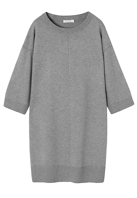 LOOSE-FIT DRESS WITH VISCOSE - IBA GREY 2