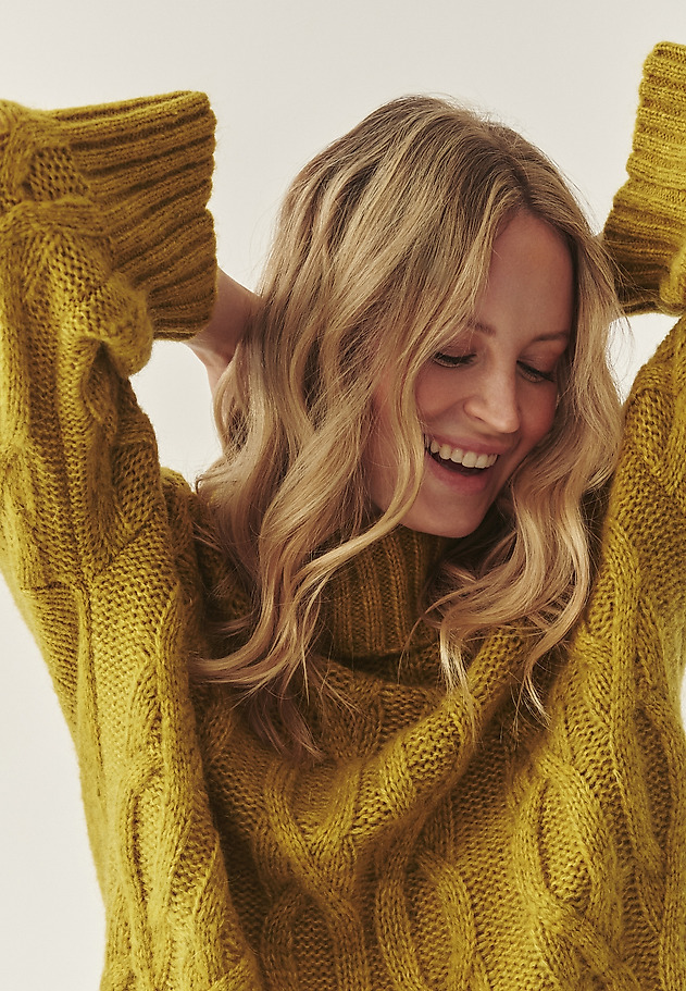 LOOSE-FIT JUMPER WITH WOOL AND MOHAIR - SERVA LOOSE-FIT JUMPER WITH WOOL AND MOHAIR - SERVA GREEN 1