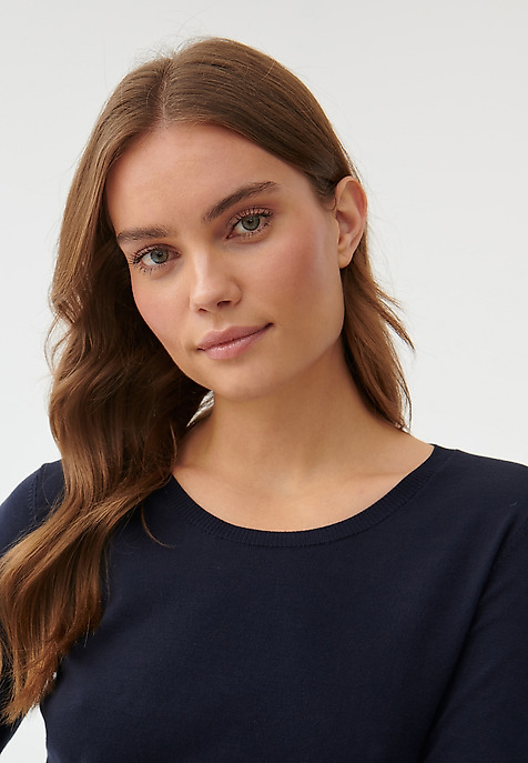 LADIES’ CLASSIC SWEATER WESSA NAVY BLUE 2