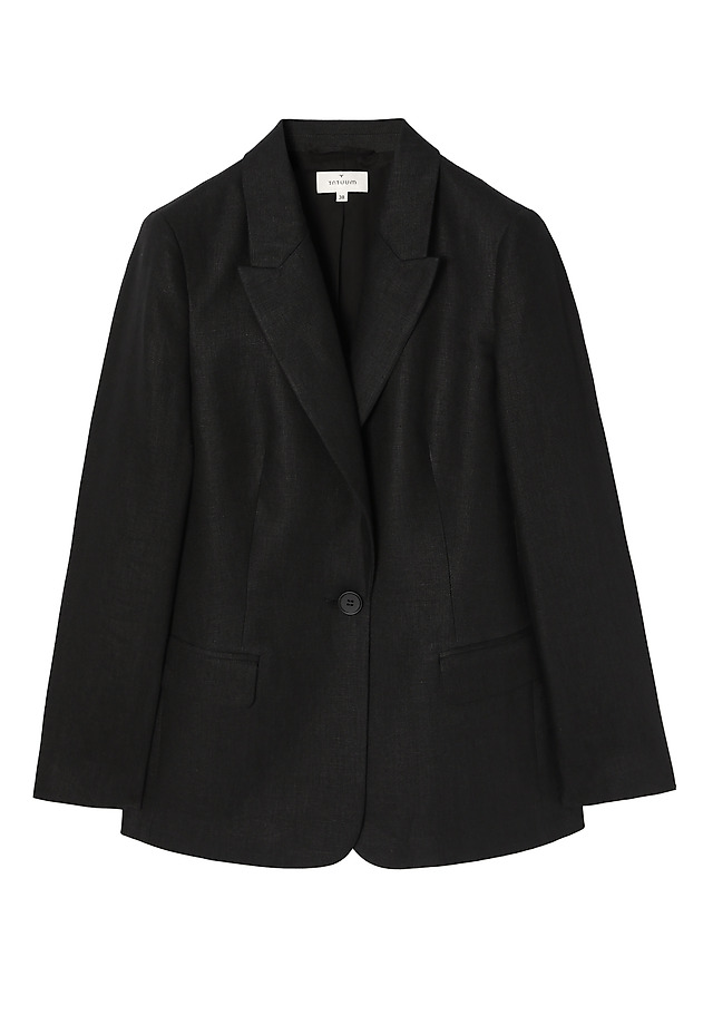 STYLISH SINGLE-BREASTED LADIES’ BLAZER - LAMIA 2 STYLISH SINGLE-BREASTED LADIES’ BLAZER - LAMIA 2 BLACK 6