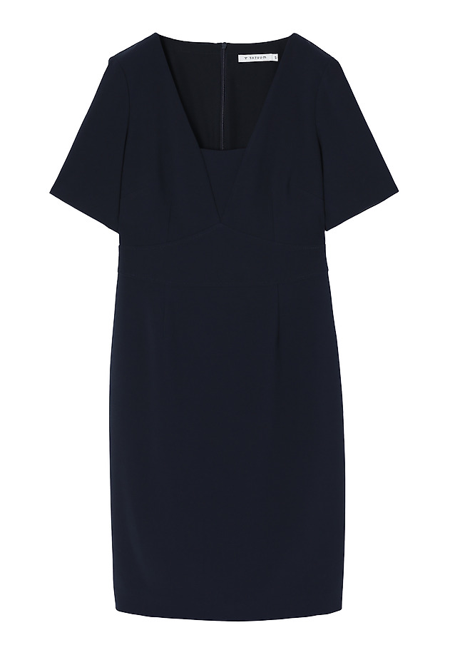 ELEGANTNA ŽENSKA OBLEKA SVINČNIK BORKI ELEGANTNA ŽENSKA OBLEKA SVINČNIK BORKI TEMNO MODRA 5