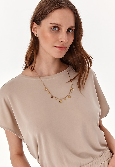 dámské úpletové šaty BAOBA BÉŽOVÁ 2