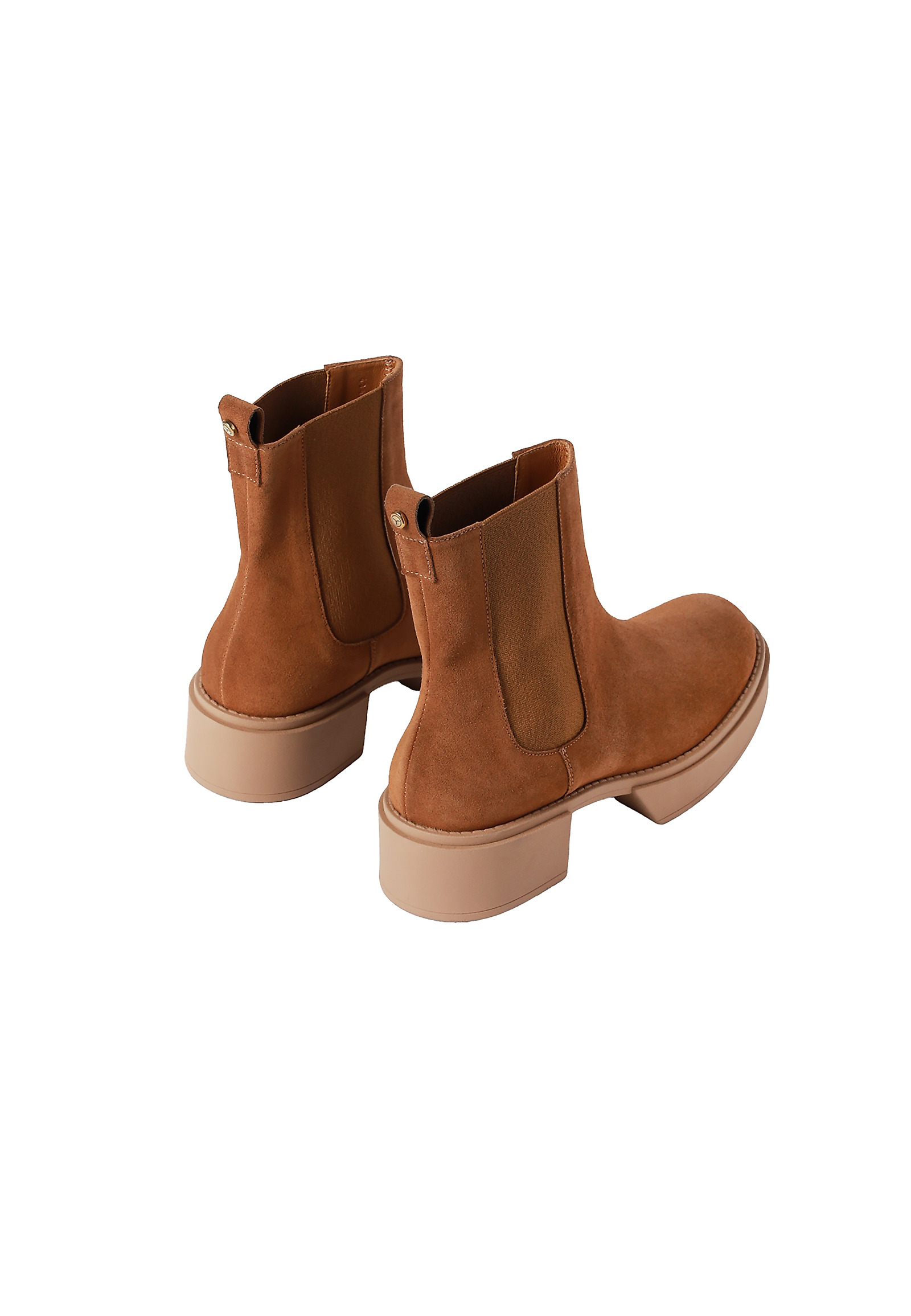 ZAMSZOWE BOTKI DAMSKIE — KESJA 1 ZAMSZOWE BOTKI DAMSKIE — KESJA 1 BEŻOWY 100747