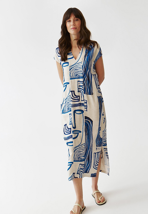LADIES’ MIDI SLEEVELESS DRESS - SEKWANA 1 LADIES’ MIDI SLEEVELESS DRESS - SEKWANA 1 MULTIKOLOR 1