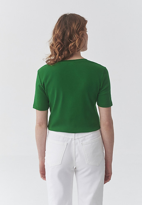 LADIES' COTTON T-SHIRT - KIRI 1 GREEN 2