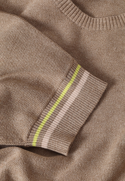 SUKIENKA DZIANINOWA Z OZDOBNYM ŚCIĄGACZEM NA MANKIECIE - PAM BEŻOWY 2