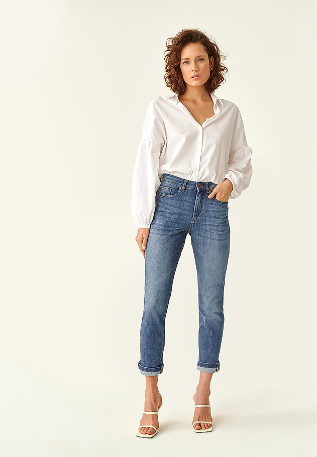 ŽENSKE JEANS HLAČE IZ DŽINSA SAKKA ŽENSKE JEANS HLAČE IZ DŽINSA SAKKA MODRA 1