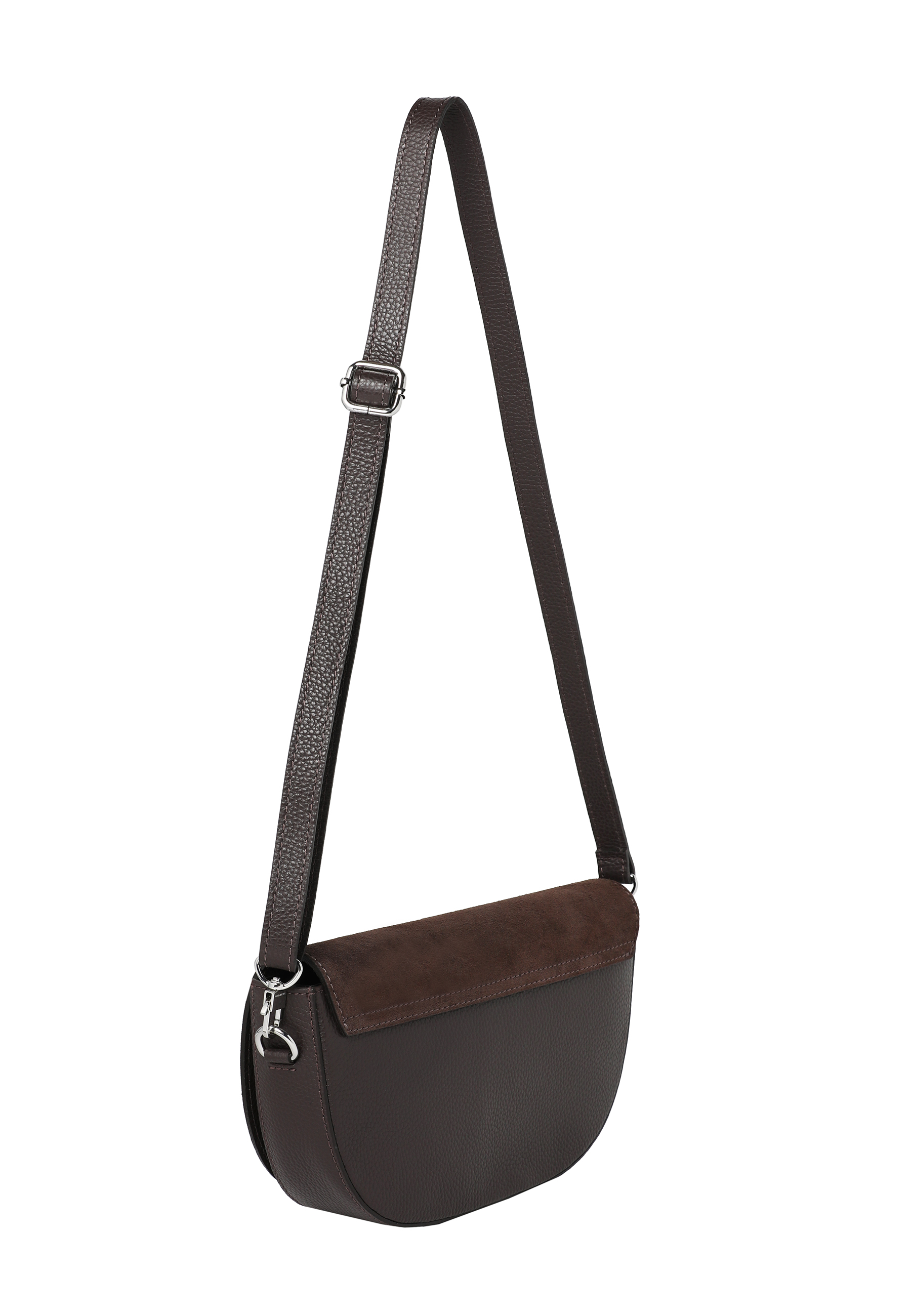 KOŽENÁ TAŠKA SO SEMIŠOVOU CHLOPŇOU - VESI HNEDÁ 2