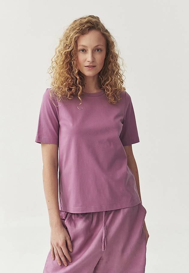 LADIES' COTTON T-SHIRT - SORIA LADIES' COTTON T-SHIRT - SORIA FIOLETOWY 5