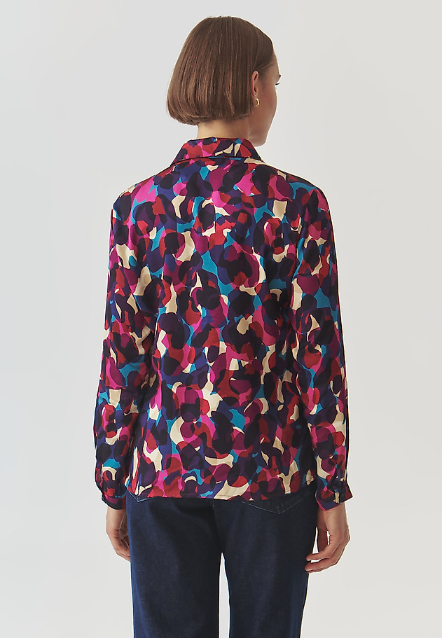 PATTERNED FABRIC LADIES' SHIRT - NIKALI 6 PATTERNED FABRIC LADIES' SHIRT - NIKALI 6 MULTIKOLOR 3
