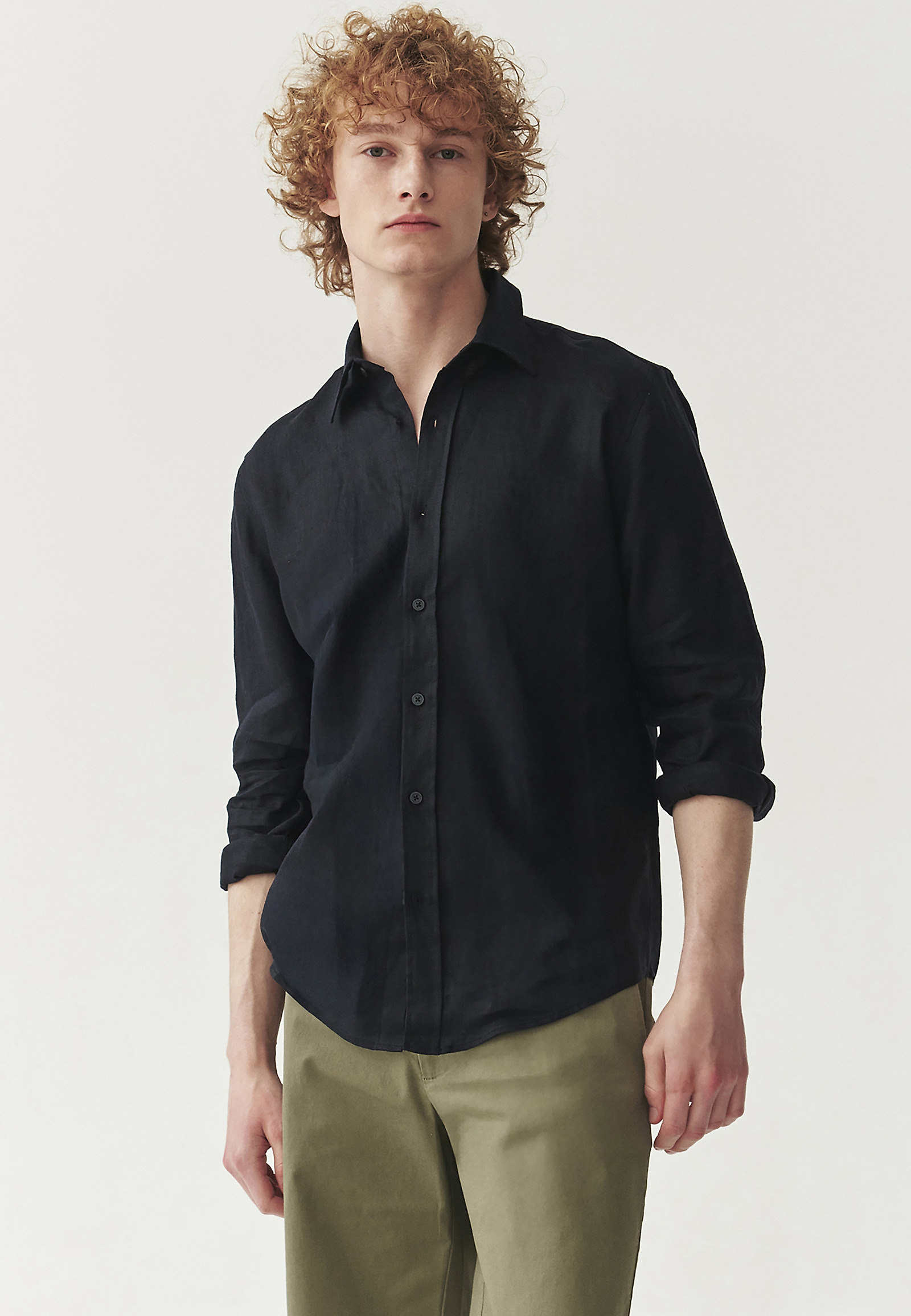 FÉRFI LINEN ING - MARCO SLIM FÉRFI LINEN ING - MARCO SLIM SÖTÉTKÉK 110230