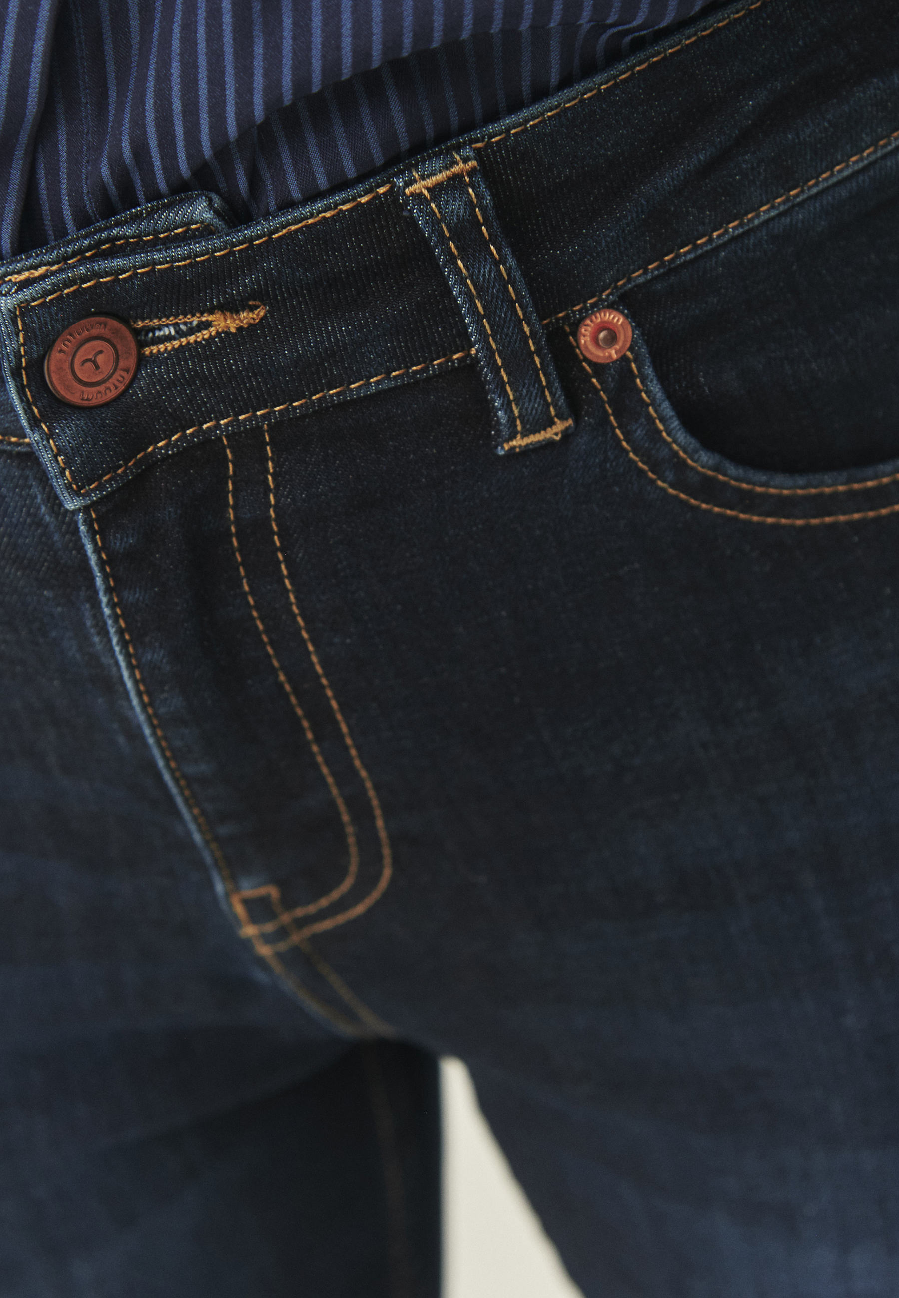 DENIM SKINNY TROUSERS - TAROS NAVY BLUE 2