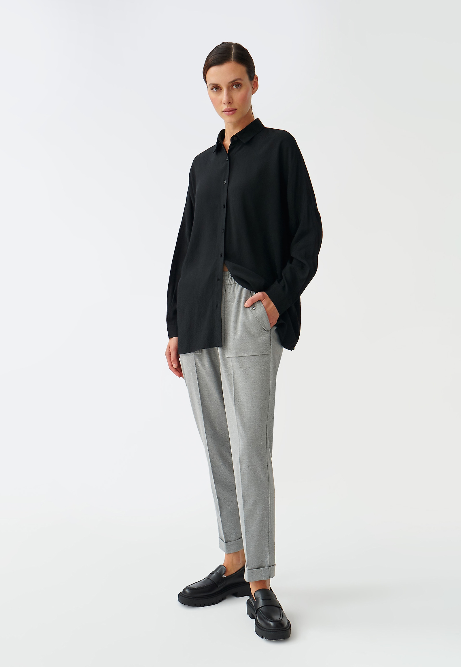OVERSIZED LADIES’ SHIRT TRIKITI 1 OVERSIZED LADIES’ SHIRT TRIKITI 1 BLACK 91604