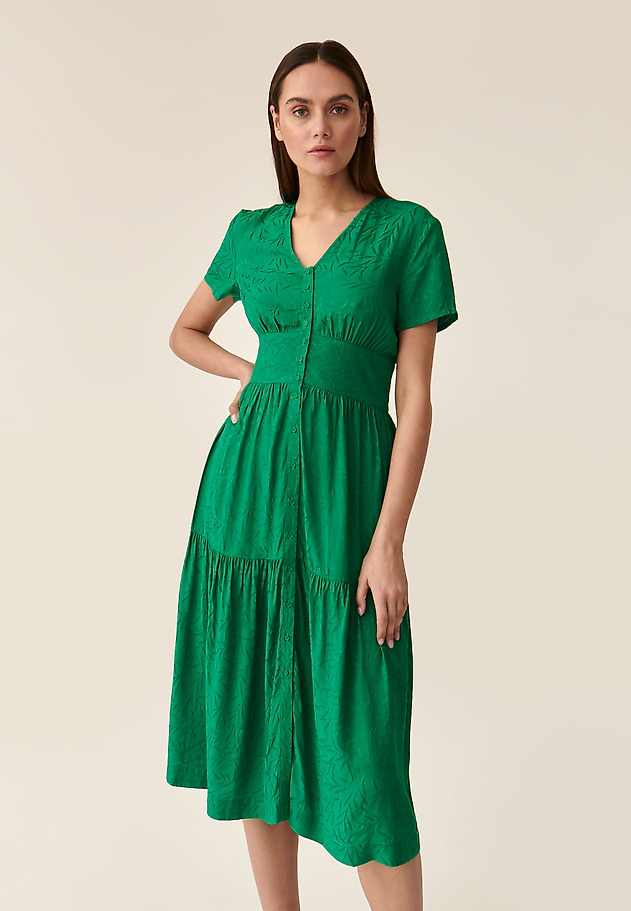 LADIES' SHORT-SLEEVE DRESS KAMDI 2 LADIES' SHORT-SLEEVE DRESS KAMDI 2 ZIELONY 2