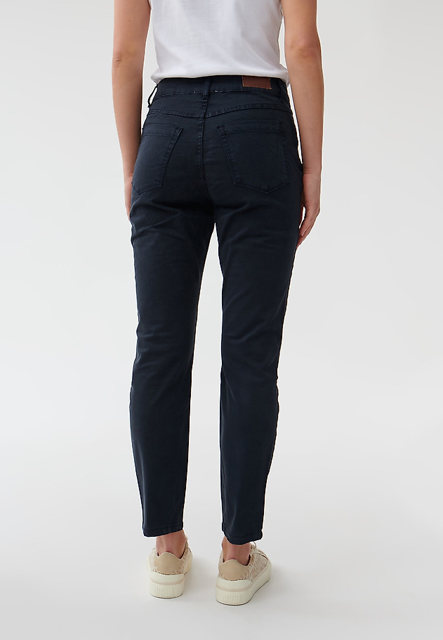 LADIES' BOYFRIEND TROUSERS FIGA LADIES' BOYFRIEND TROUSERS FIGA GRANATOWY 3