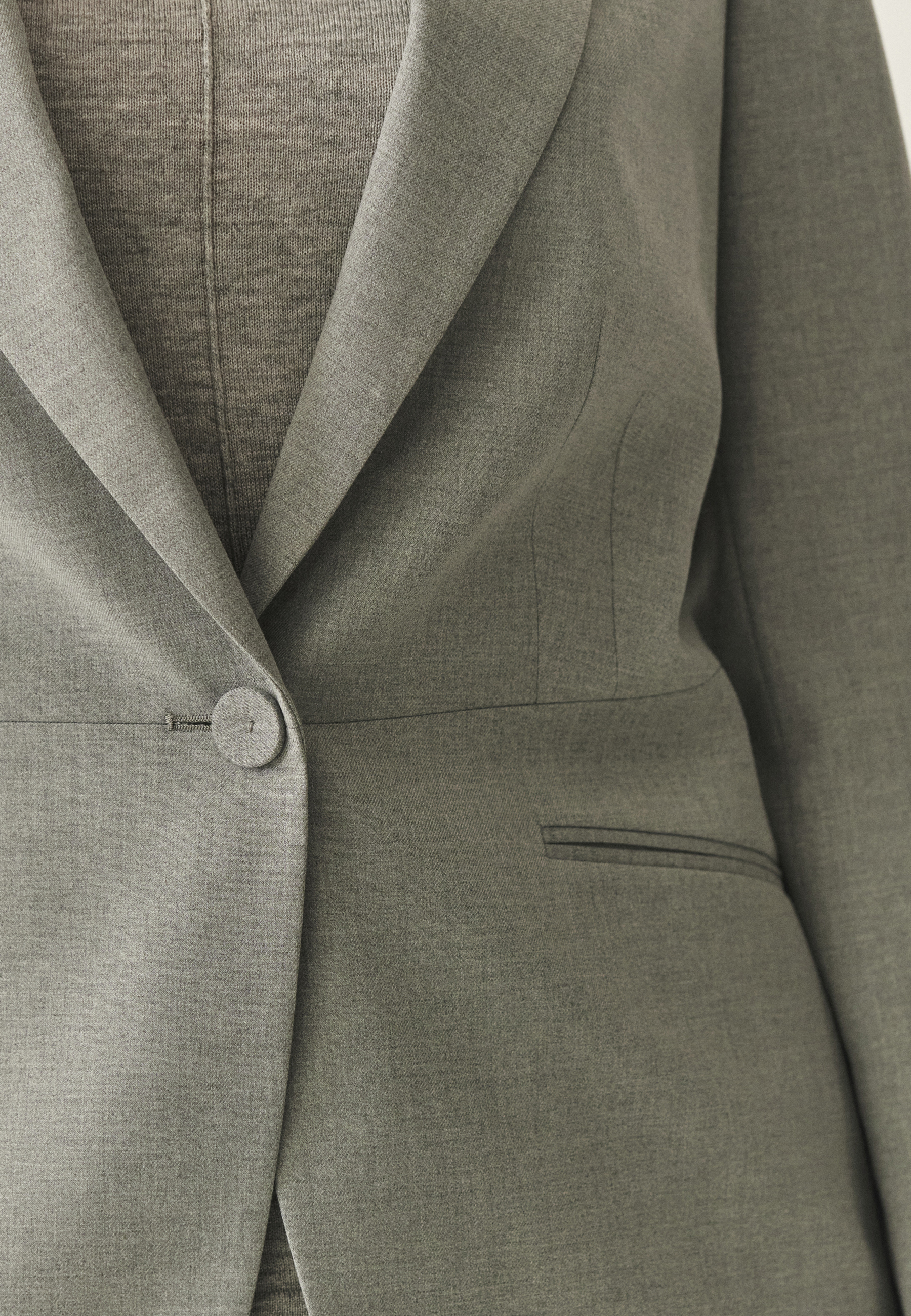 TKANINOWY ŻAKIET - NESSARIA 1 SZARY 2