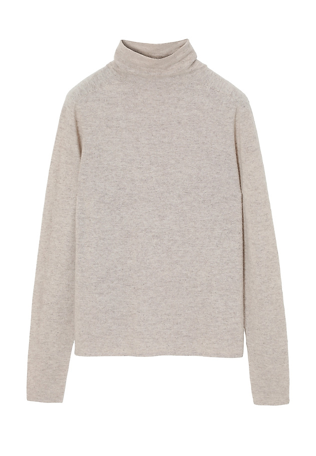 LADIES’ SWEATER MADE FROM CASHMERE AND SILK BLEND - KALEA LADIES’ SWEATER MADE FROM CASHMERE AND SILK BLEND - KALEA BEŻOWY 3
