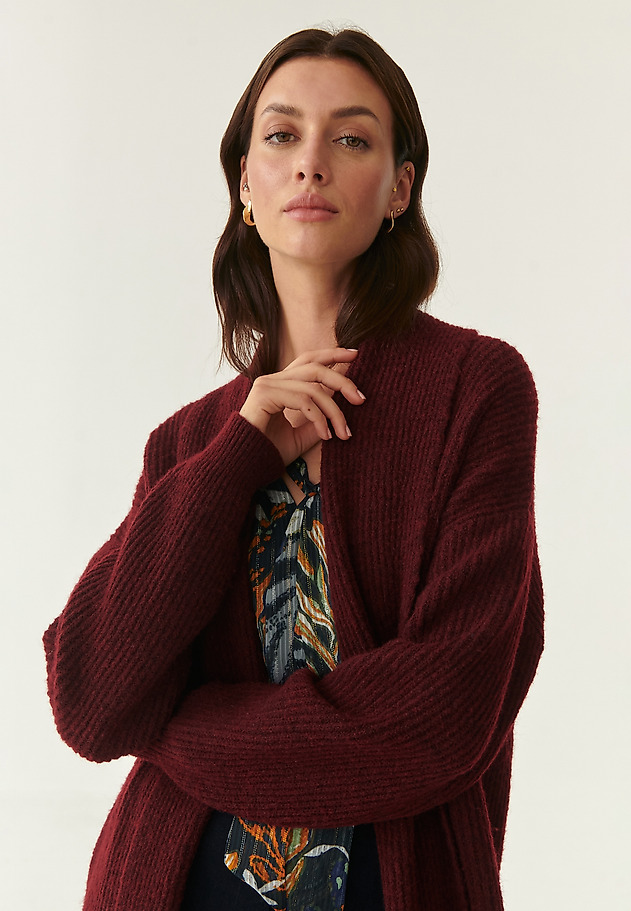 LADIES' LONG CARDIGAN JEMALO LADIES' LONG CARDIGAN JEMALO RED 3