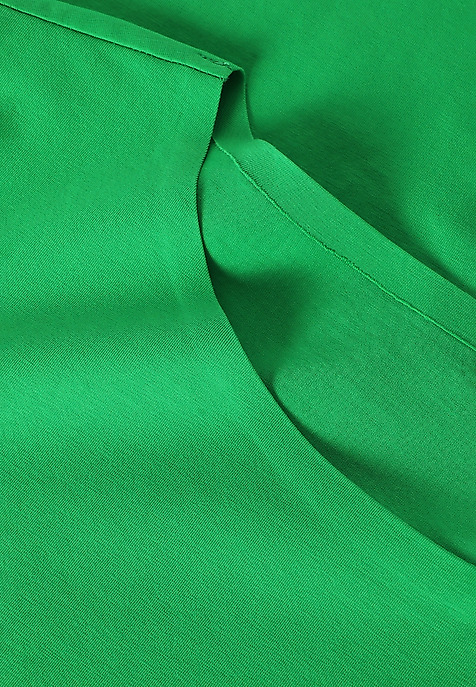 LADIES’ CLASSIC SHORT-SLEEVED BLOUSE - MIKAJA 1 GREEN 2