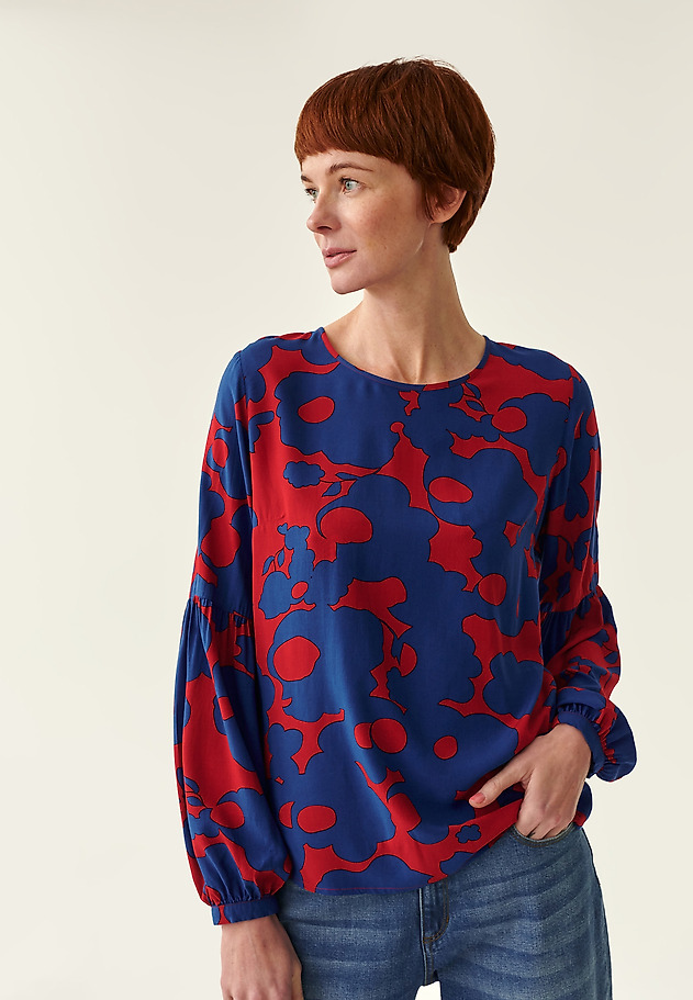 LOOSE PRINTED BLOUSE MONKINA 1 LOOSE PRINTED BLOUSE MONKINA 1 MULTICOLOR 3