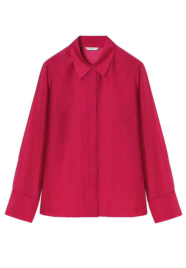 FUCHSIA LYOCELL SHIRT — BERRY FUCHSIA LYOCELL SHIRT — BERRY CZERWONY 11