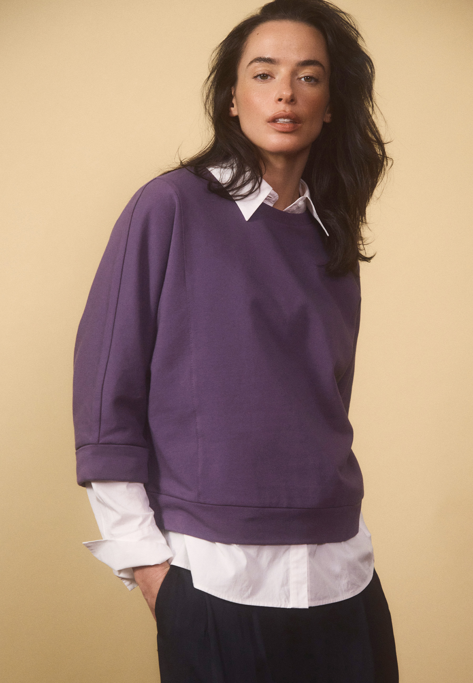 BLUZĂ DIN TRICOT CU BUMBAC - SULEN