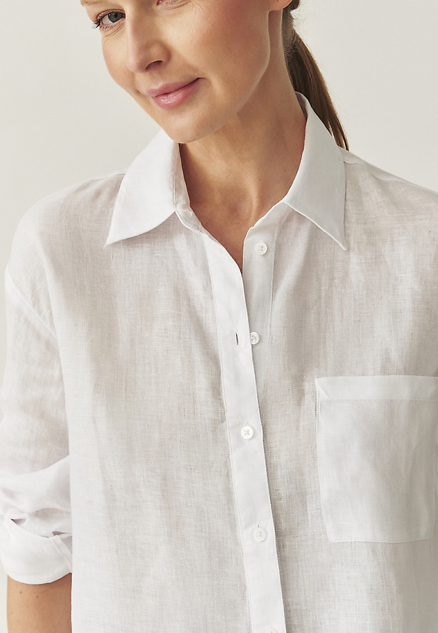 LINEN SHIRT - HANNA LINEN SHIRT - HANNA BIAŁY 5