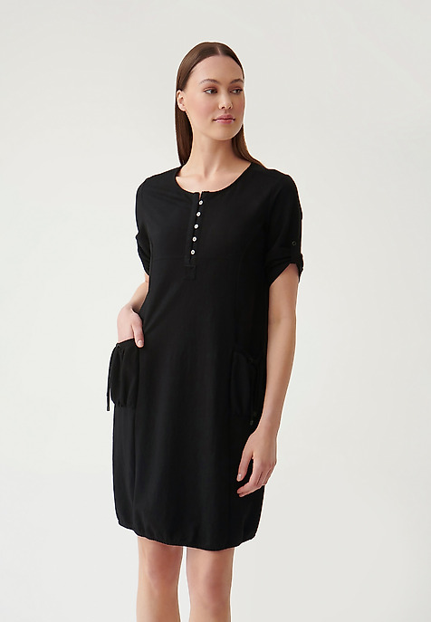 ROCHIE TRICOTATĂ PÂNĂ LA GENUNCHI LINIA NEGRU 2
