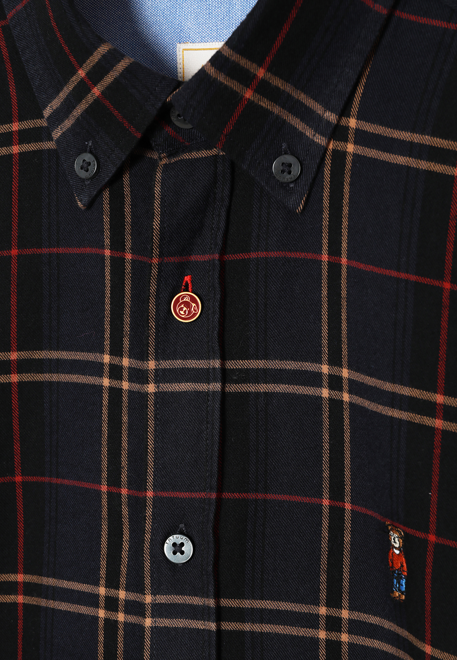 BAWEŁNIANA KOSZULA MĘSKA W KRATĘ — MARCO 2 MULTIKOLOR 2