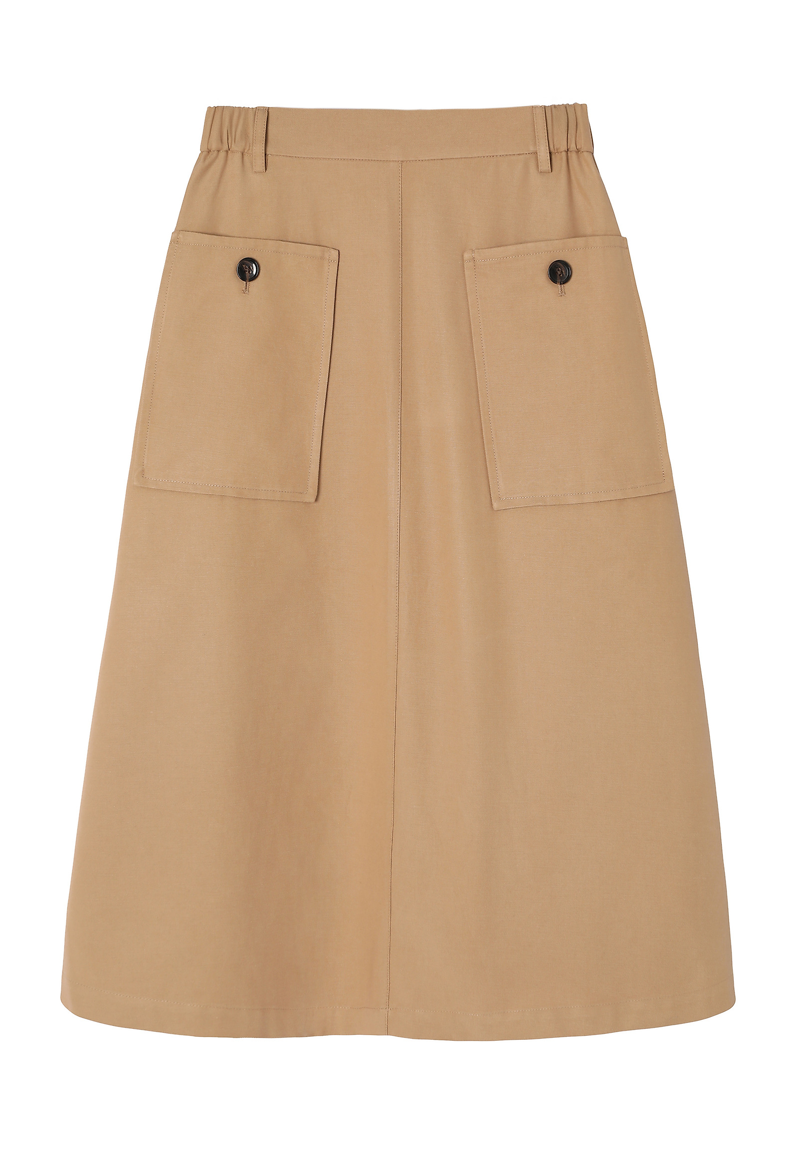 FLARED SKIRT WITH LARGE POCKETS - LONG ISLAND FLARED SKIRT WITH LARGE POCKETS - LONG ISLAND BEIGE 116032
