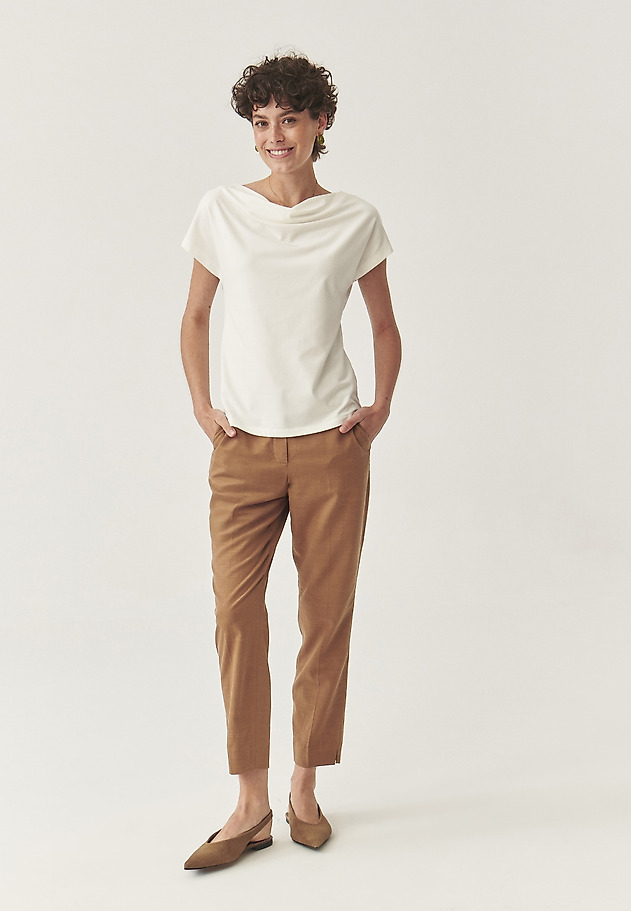 PANTALONI ELEGANȚI DIN BUMBAC CU LYOCELL - KOLIA 2 PANTALONI ELEGANȚI DIN BUMBAC CU LYOCELL - KOLIA 2 MARO 2