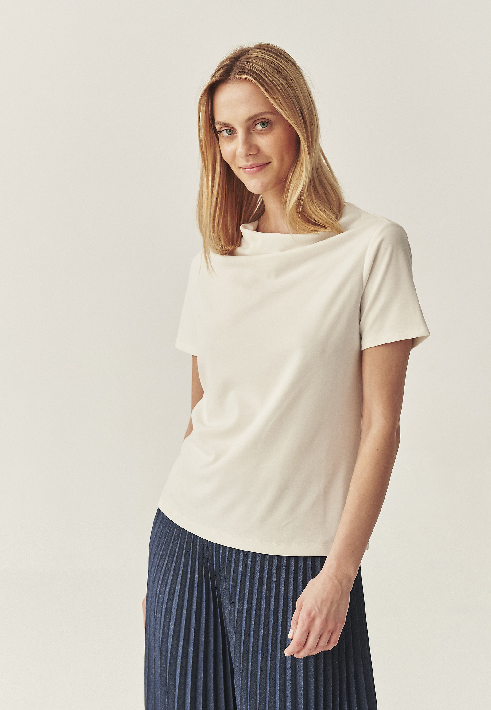 CLASSIC BLOUSE WITH MODAL - LUCA CLASSIC BLOUSE WITH MODAL - LUCA ECRU 114391